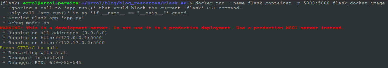 Docke Deployed API